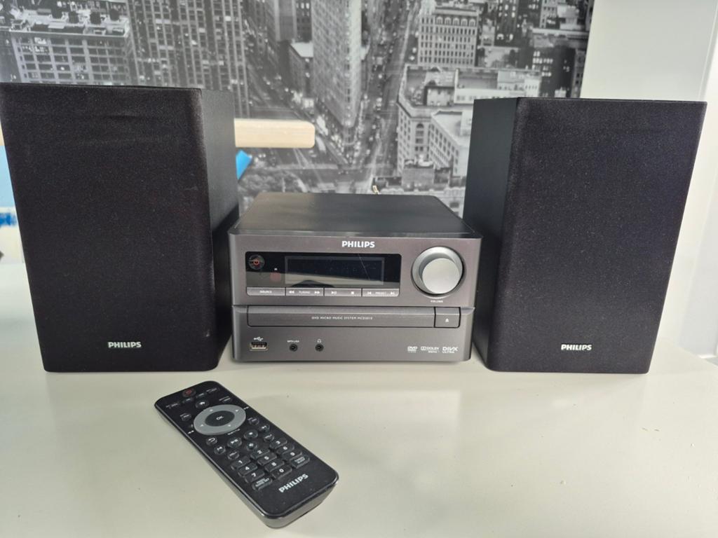 Philips Microset met cd-speler met boxen, afstandsbediening, Audio, Tv en Foto, Stereo-sets, Ophalen, Philips, Gebruikt, Speakers