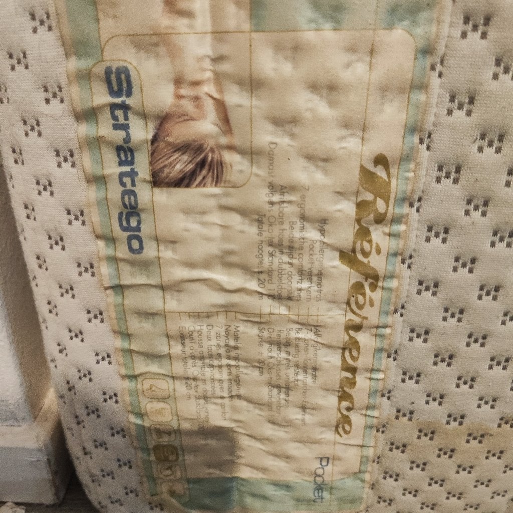Référence Stratego Pocketvering Matras - 90x200 (86x200) cm, Ophalen, Gebruikt, 90 cm, Eenpersoons