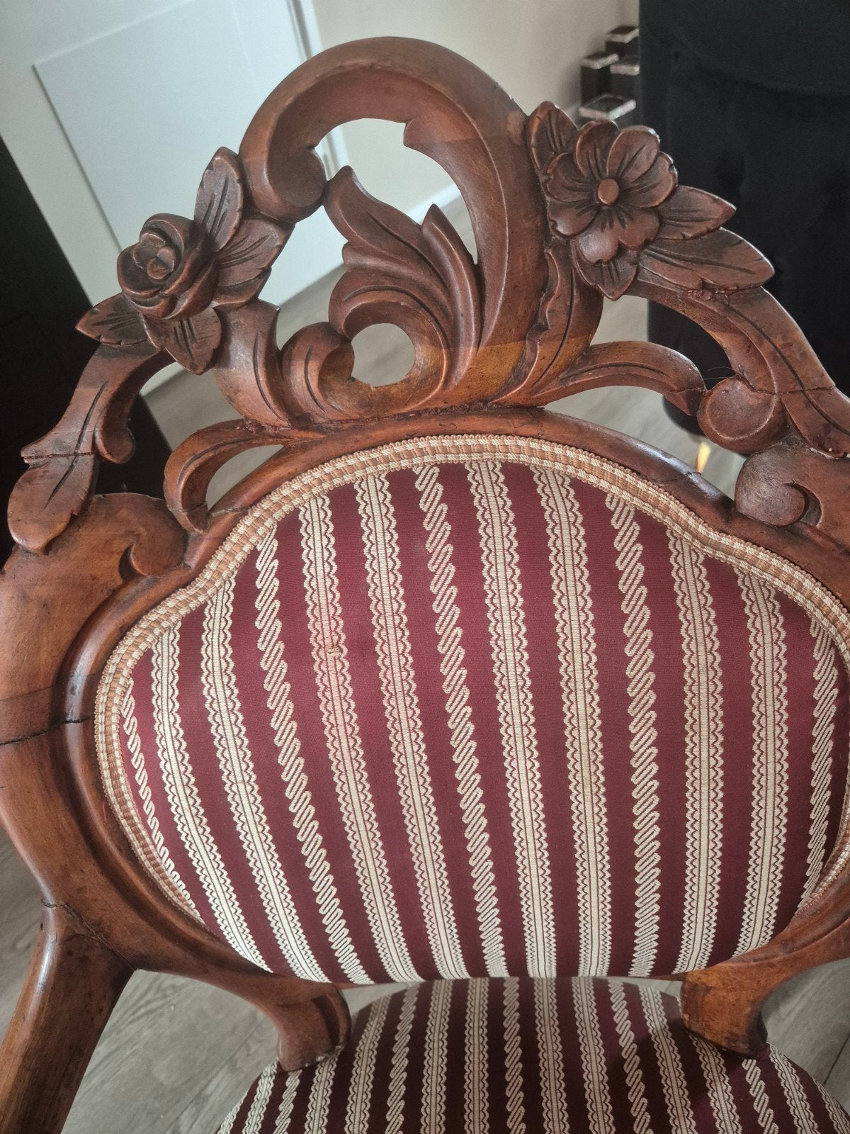 antique stoeltje lodewijk stijl jaren 1880 1920, Ophalen