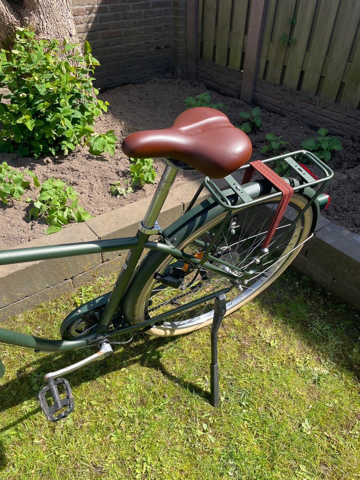 Elops Stadsfiets Jongen/Heren Groen (1.50m-1.70m), Gebruikt, Versnellingen, Minder dan 49 cm, Ophalen