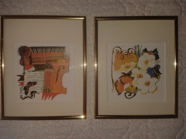Wand deco als nieuw 22 x 27, Ophalen, Ingelijst, Zo goed als nieuw, 22 cm
