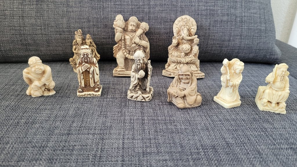 Boeddhabeeldjes, Ophalen of Verzenden, Gebruikt, Kunststof, Beige