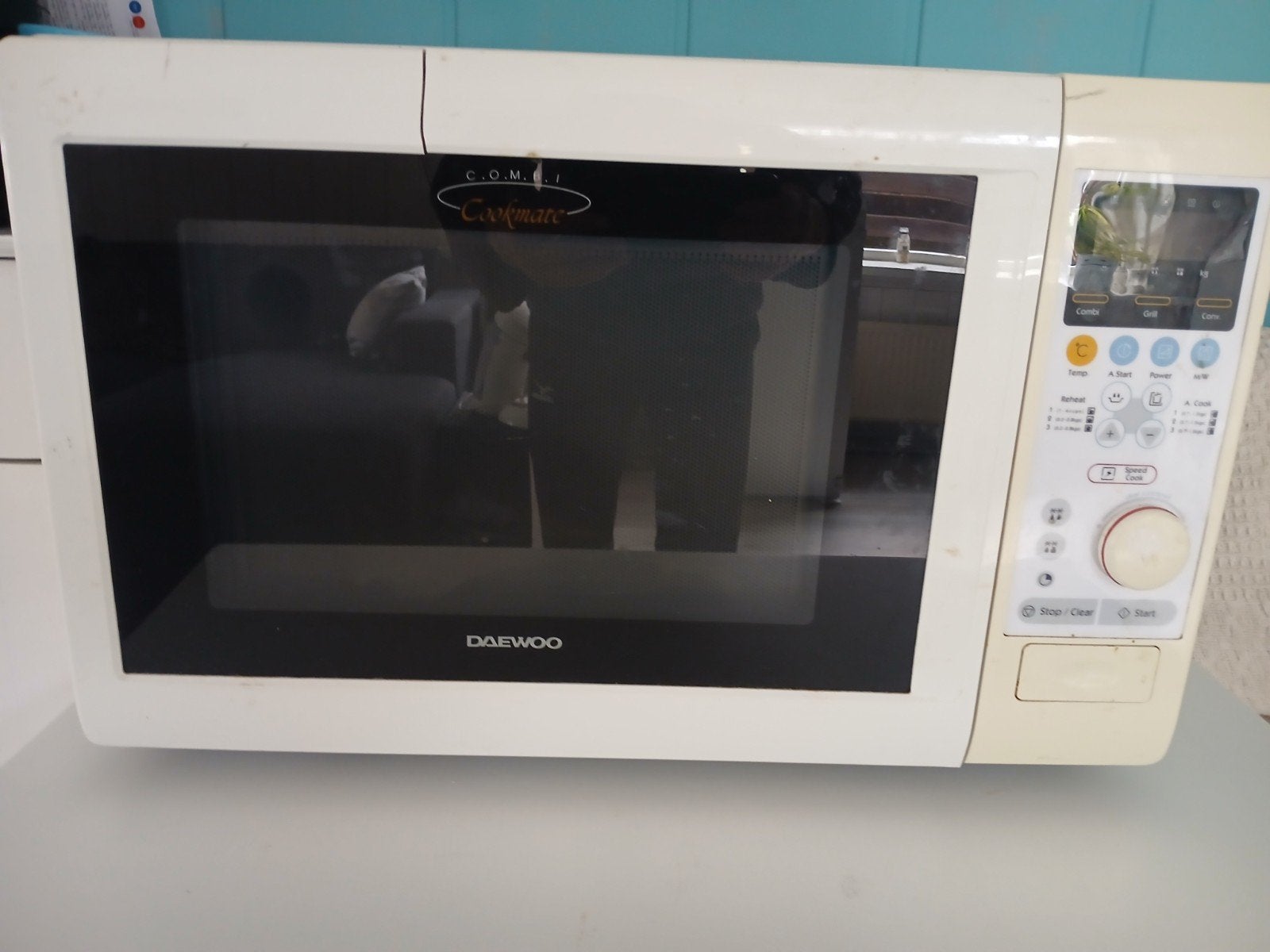 Daewoo Combimagnetron KOC-960P met Grill en Hete Lucht, Ophalen, Gebruikt, Hete lucht