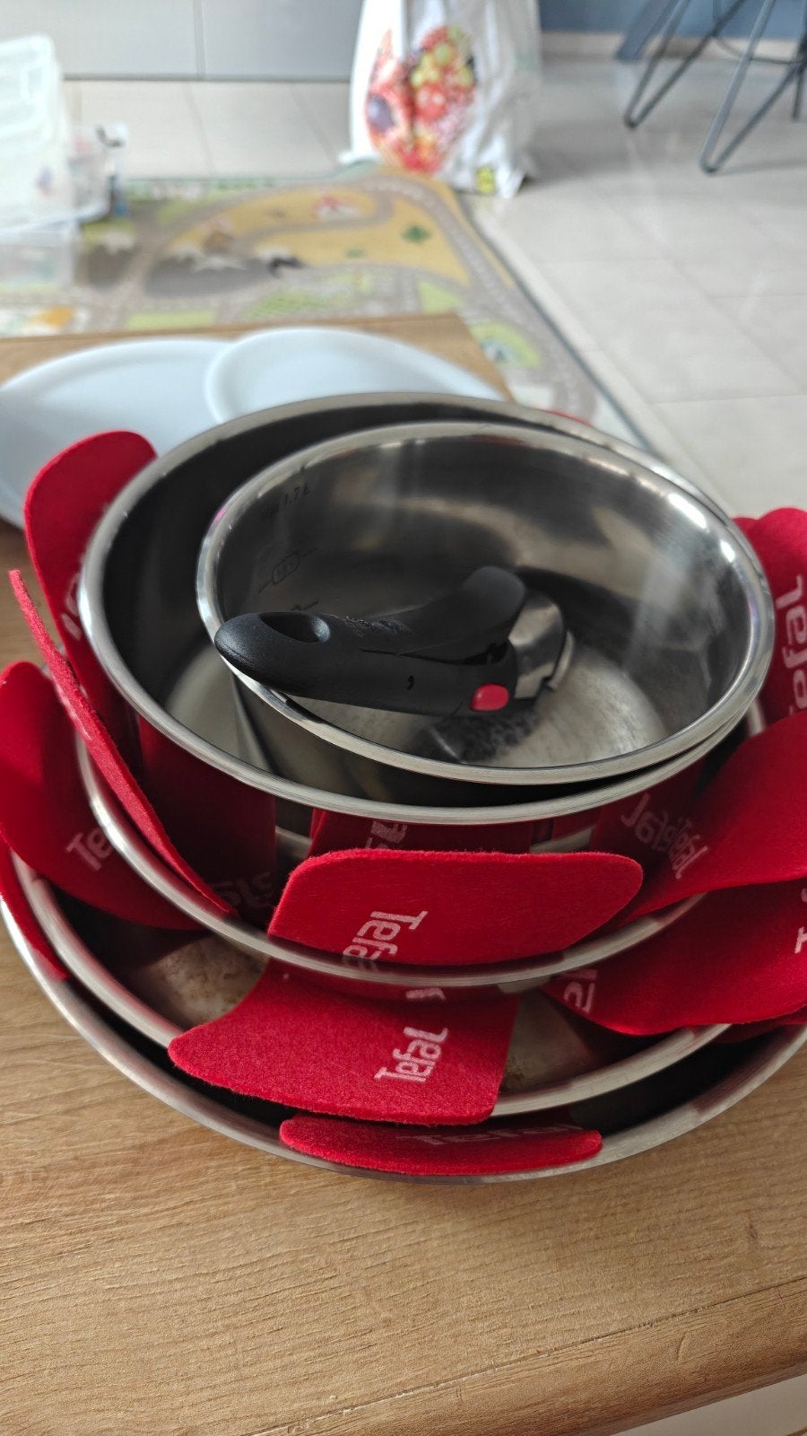 Tefal Ingenio Emotion pannenset - inductie, Ophalen, Afneembaar handvat, Pannenset, Rvs