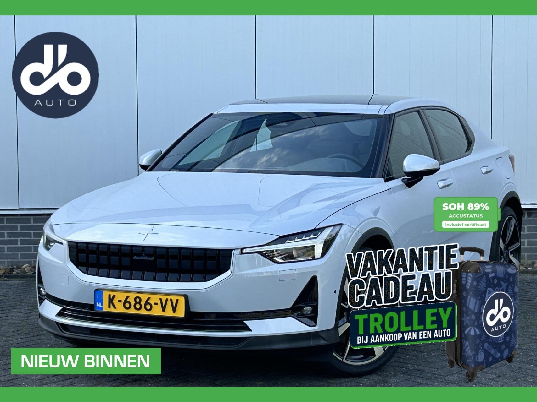 Polestar 2 Long Range Dual Motor Plus Pilot78kWh, Auto's, Polestar 2, Stof, Gebruikt, Zwart