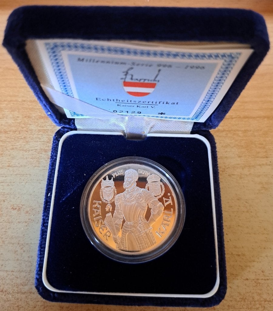 Oostenrijk, 100 Schilling 1992 - zilver Proof (3), Ophalen of Verzenden, Oostenrijk, Losse munt, Zilver