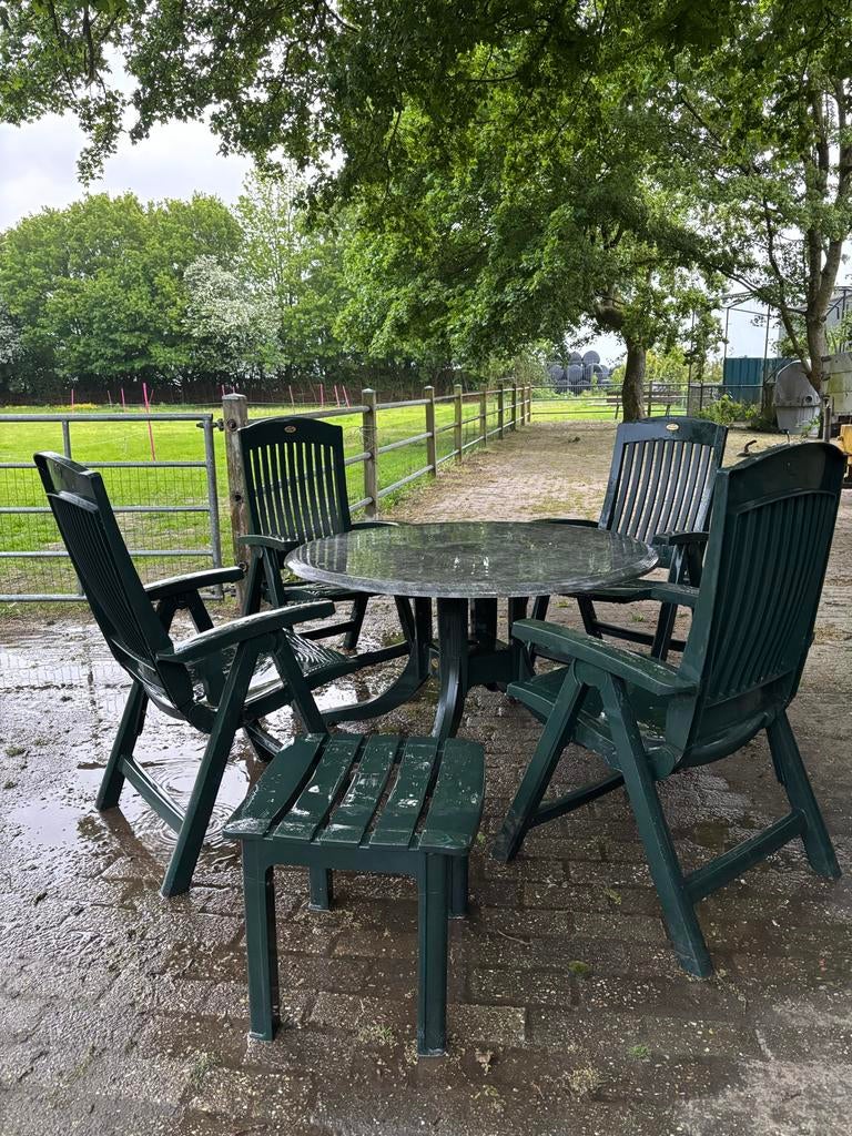 Hartman Prestige Tuinset - 4 stoelen en tafel, Ophalen of Verzenden, Zo goed als nieuw