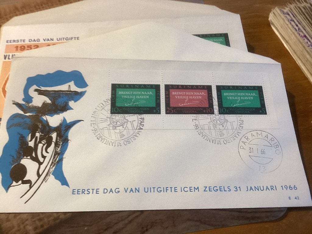 No3530 Suriname E42 anders Nederland jaargangen fdc 1963, Verzenden, Onbeschreven, Nederland