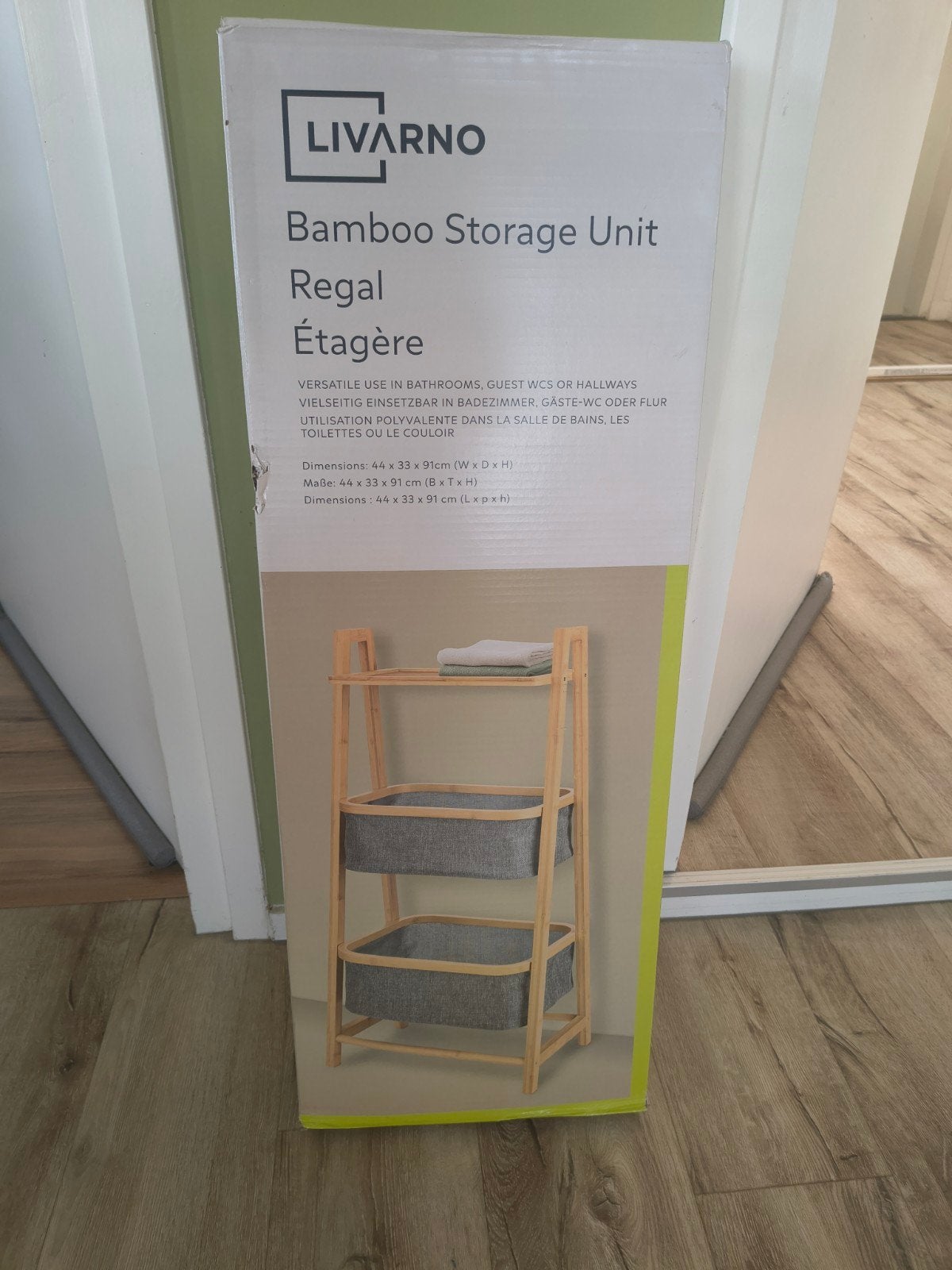 Prachtige nieuwe bamboe kast, etagère, bakken kast badkamer., Onb, Nieuw, Ophalen of Verzenden, Onb