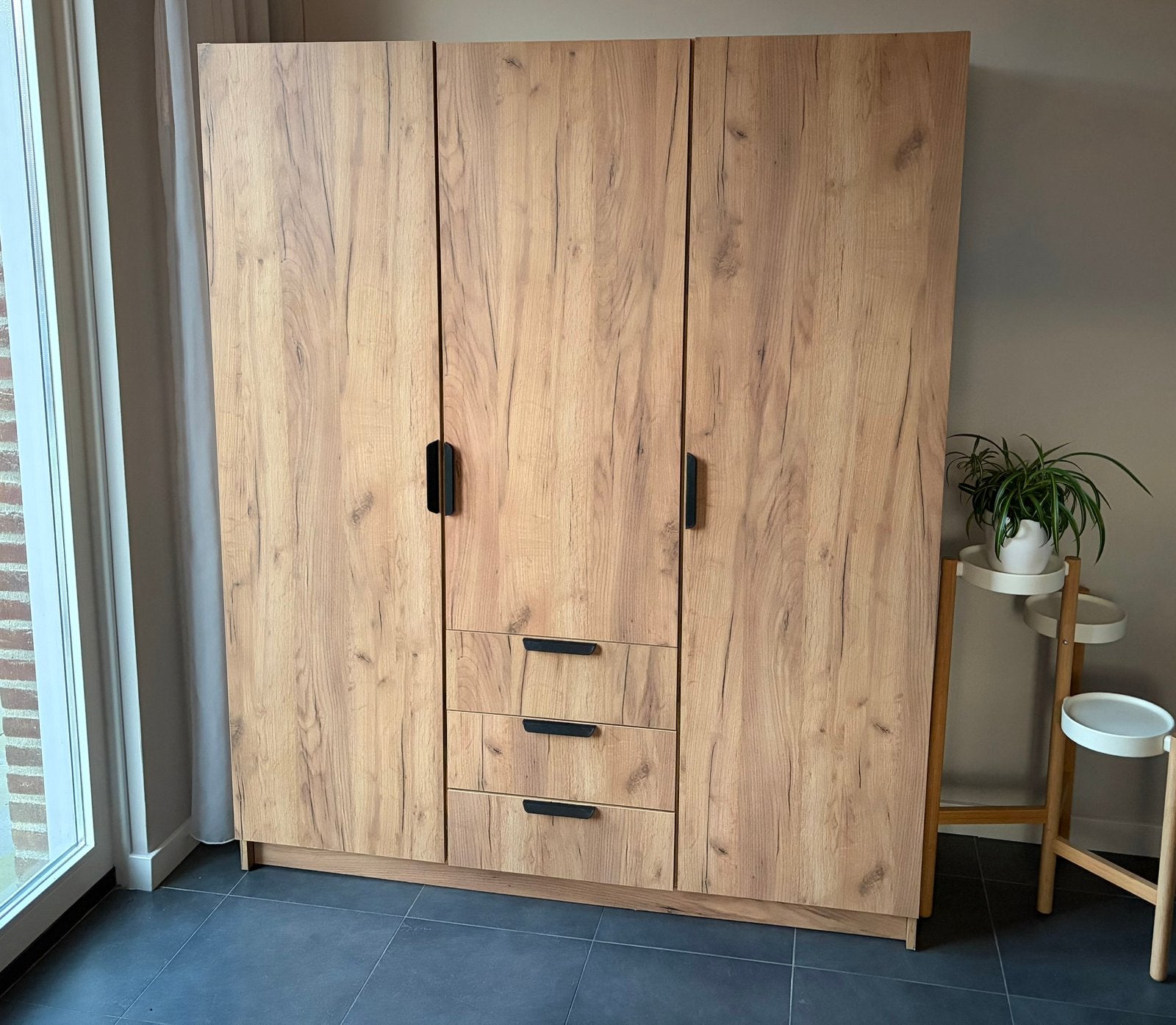 Jysk Jenslev Kledingkast (144x176x50), 100 tot 150 cm, Scandinavisch, Zo goed als nieuw, 150 tot 200 cm