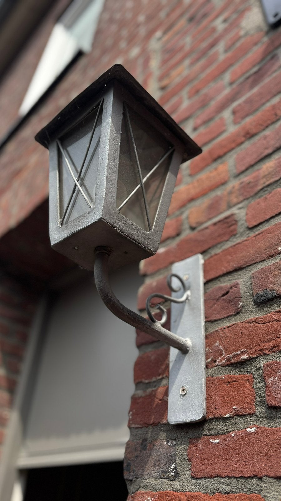 Oude zinken buitenlampen - Set van 2, Ophalen of Verzenden, Gebruikt, Metaal