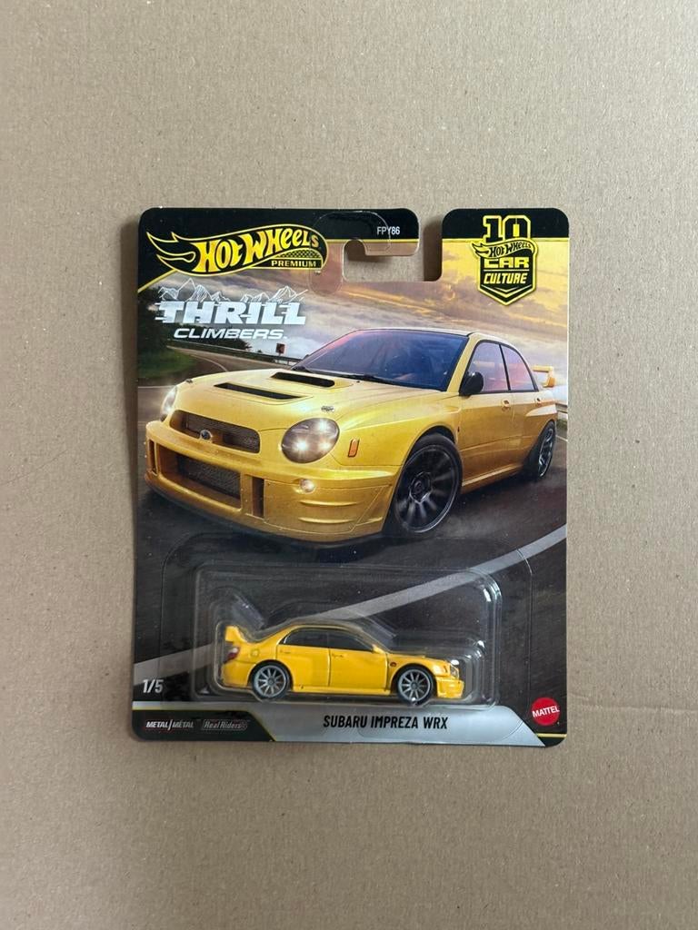 Hot Wheels Premium Subaru Impreza WRX, Overige merken, 1:50 of kleiner, Auto, Ophalen of Verzenden