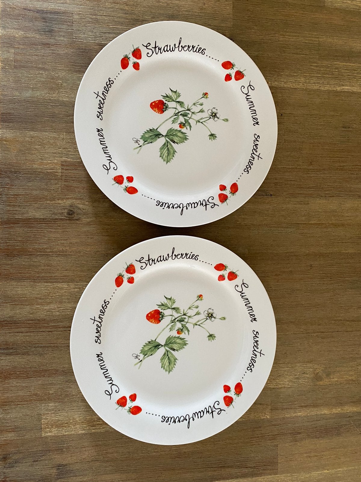 2 borden Summer sweetnes Jet, Ophalen of Verzenden, Zo goed als nieuw, Bord(en), Overige stijlen