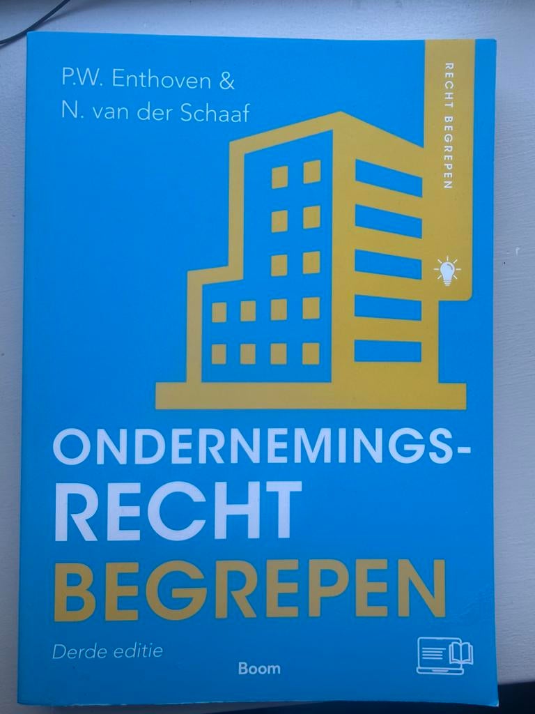 P.W. Enthoven - Ondernemingsrecht begrepen, Sociale wetenschap, Ophalen of Verzenden, Zo goed als nieuw, P.W. Enthoven; N. van der Schaaf