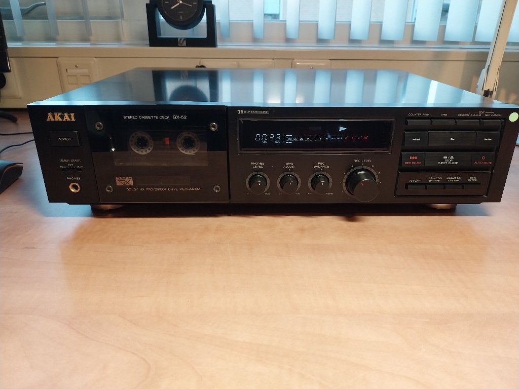 Akai GX-52 cassettedeck, Ophalen of Verzenden, Enkel, Akai, Tape counter