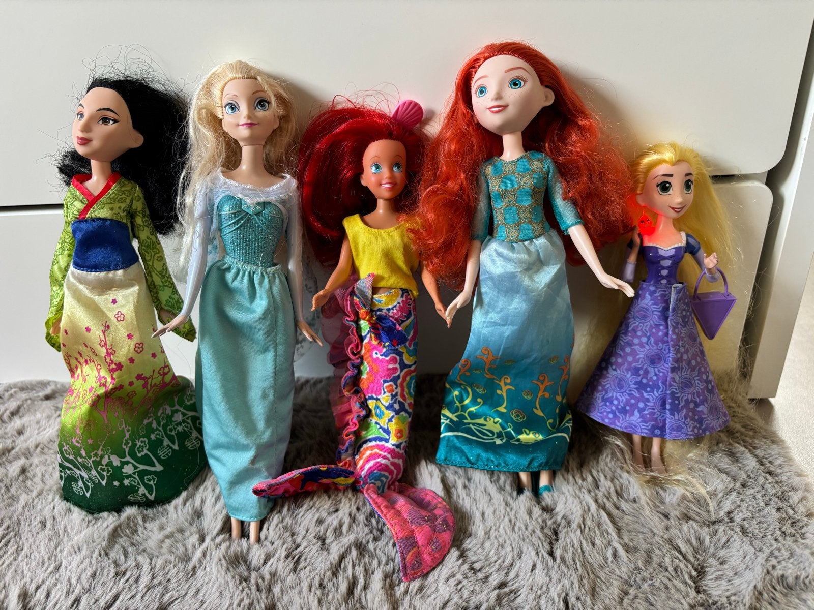 Gebruikte Disney Poppen Set (5 stuks), Ophalen of Verzenden, Gebruikt, Overige typen