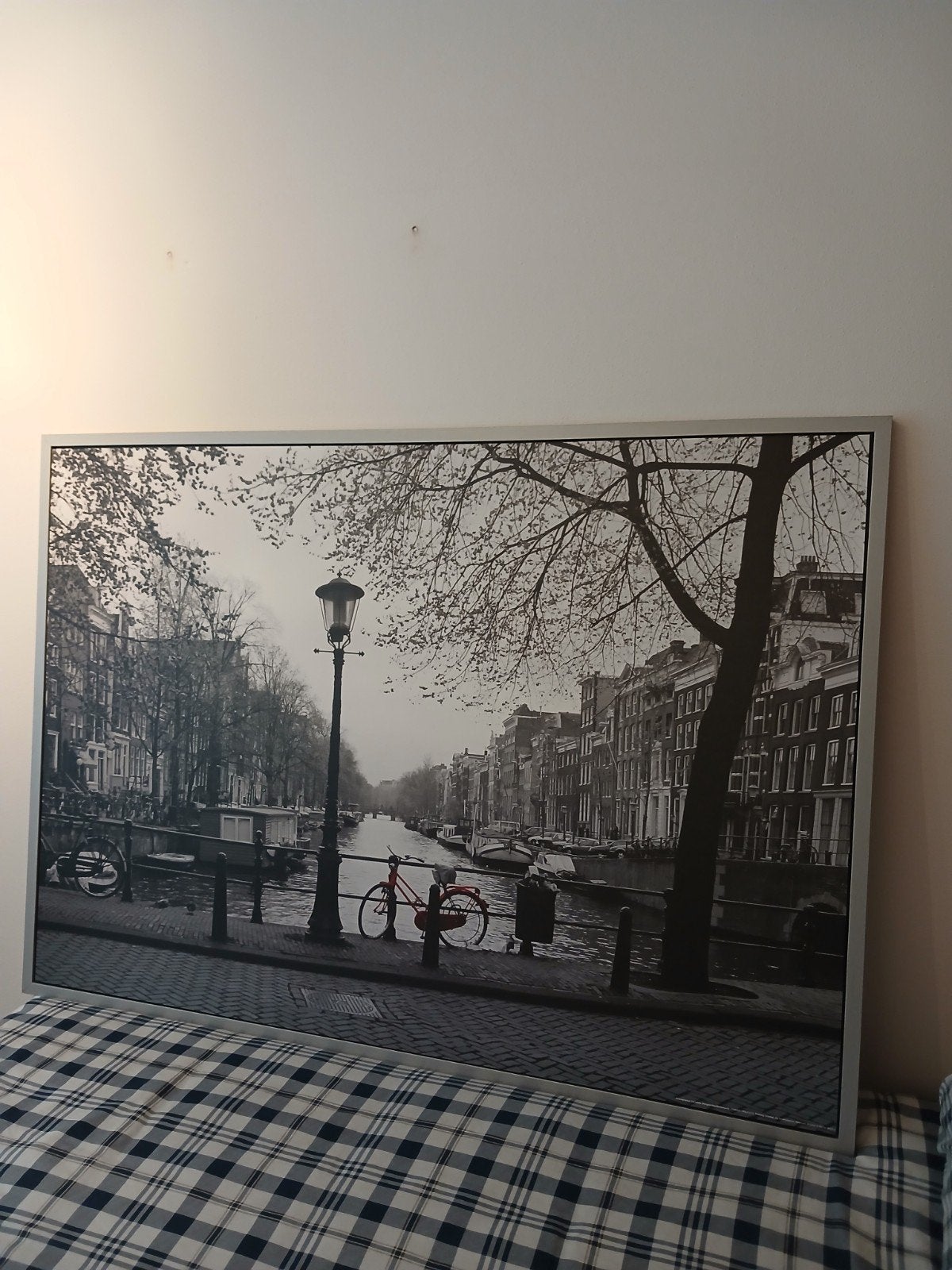 Amsterdamse grachten – ingelijste foto, Ophalen, 100 tot 125 cm, 75 – 100, Print