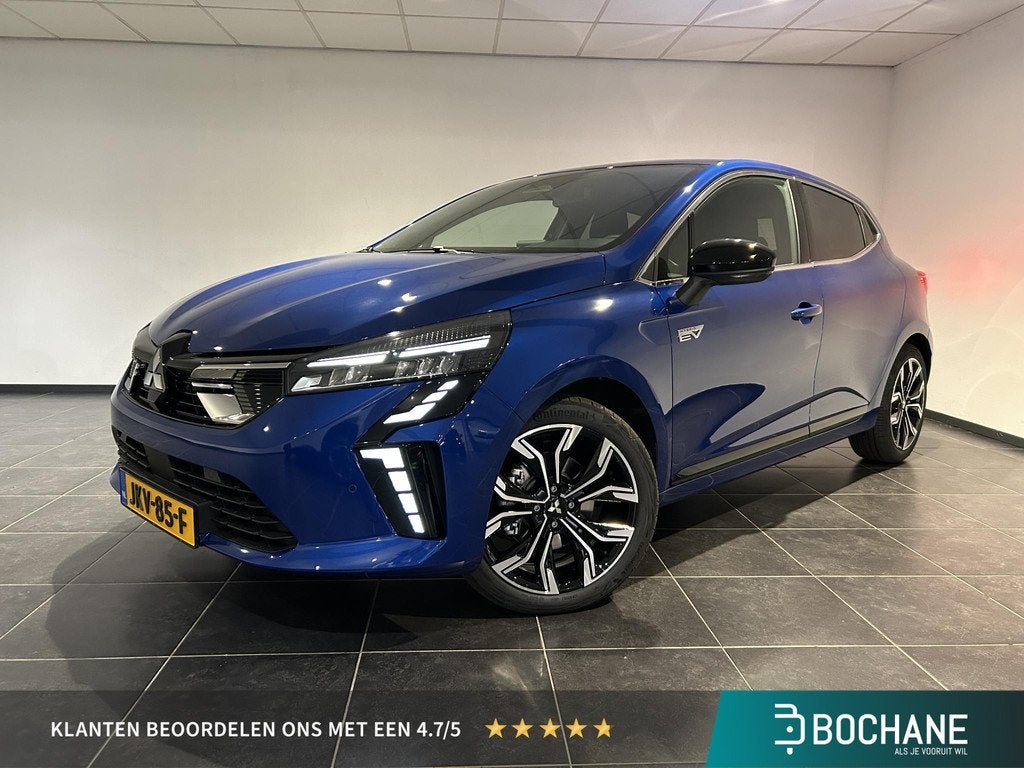 Mitsubishi Colt 1.6 HEV Intense+ | DEMO |, Auto's, Mitsubishi, Blauw, Leder en Stof, Colt, Origineel Nederlands