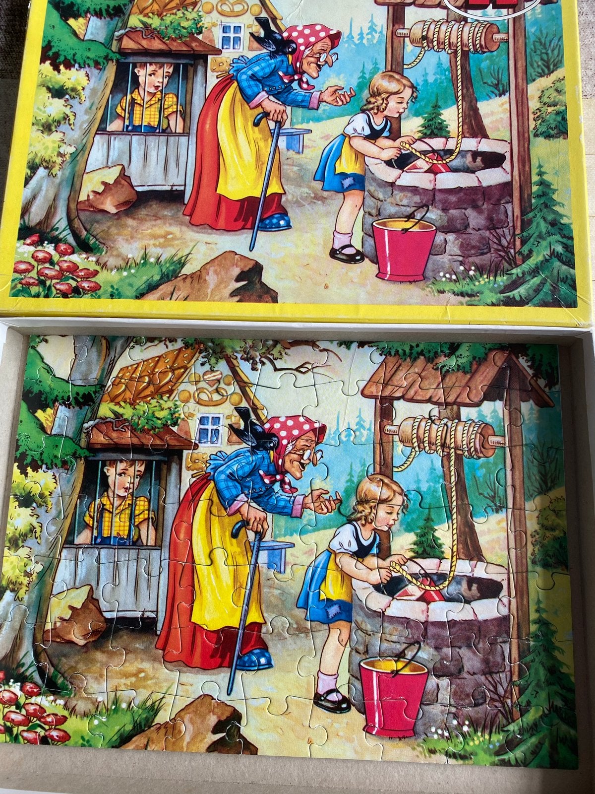 Leuke puzzel van Hans en Grietje, Ophalen of Verzenden, Minder dan 500 stukjes, Gebruikt, Legpuzzel