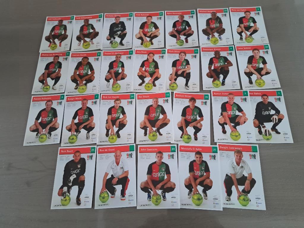 26 fotokaarten NEC 09-10, Verzenden, Zo goed als nieuw, Overige binnenlandse clubs