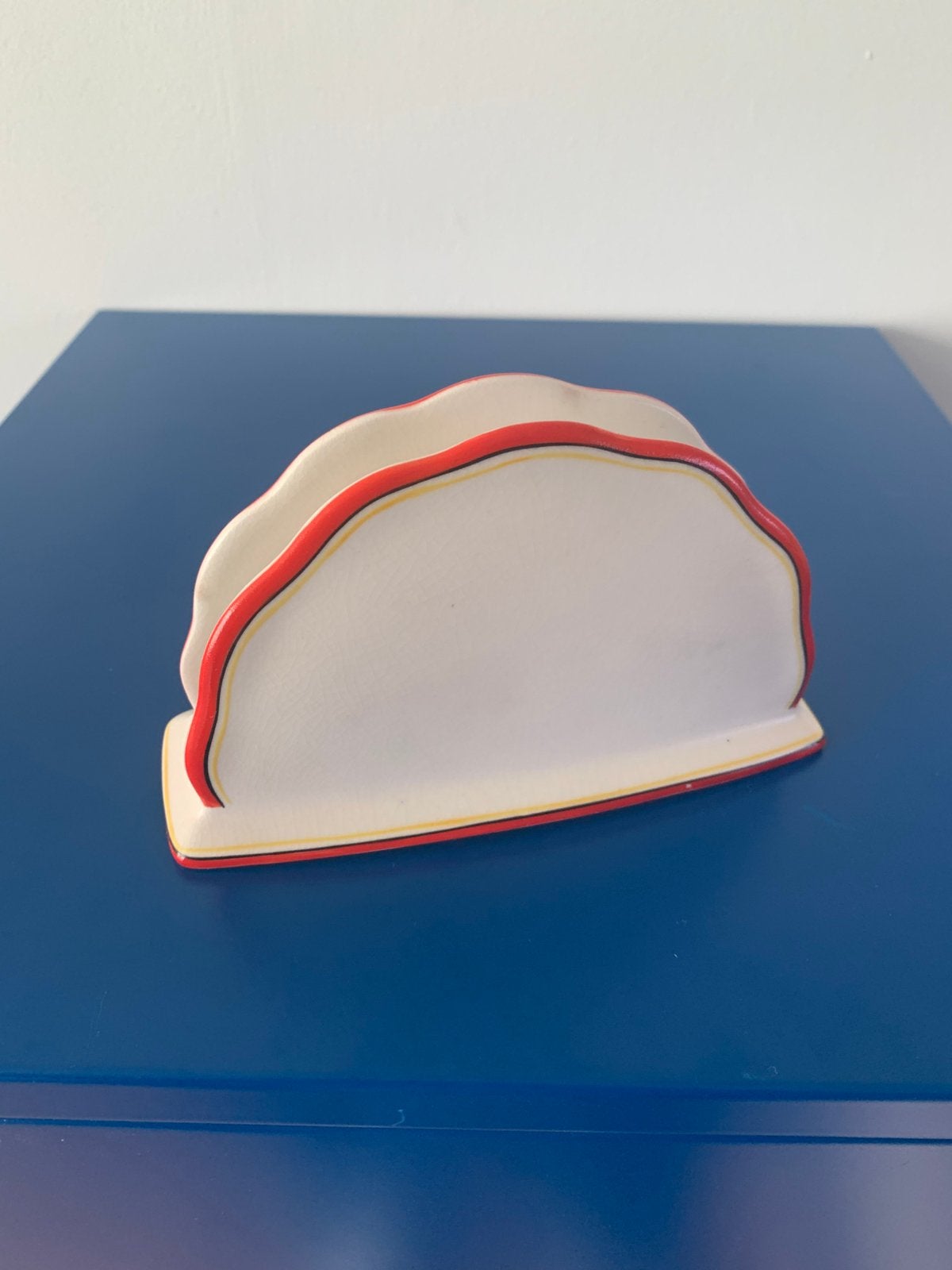 Vintage Plazuid Gouda keramiek servetten / brievenhouder, Ophalen of Verzenden