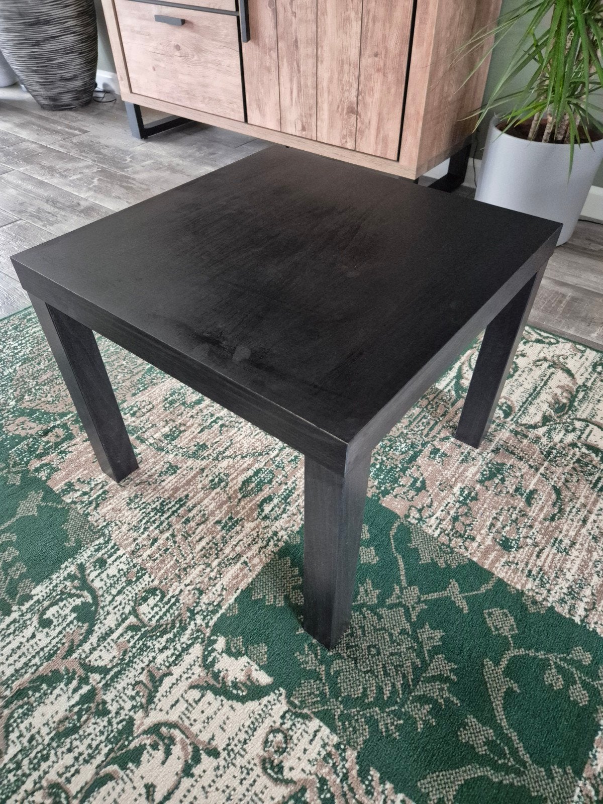 Ikea LACK tafeltje zwart 55x55x45, Huis en Inrichting, Tafels | Bijzettafels, Gebruikt, Vierkant, 45 tot 60 cm, 55 tot 75 cm, Hout