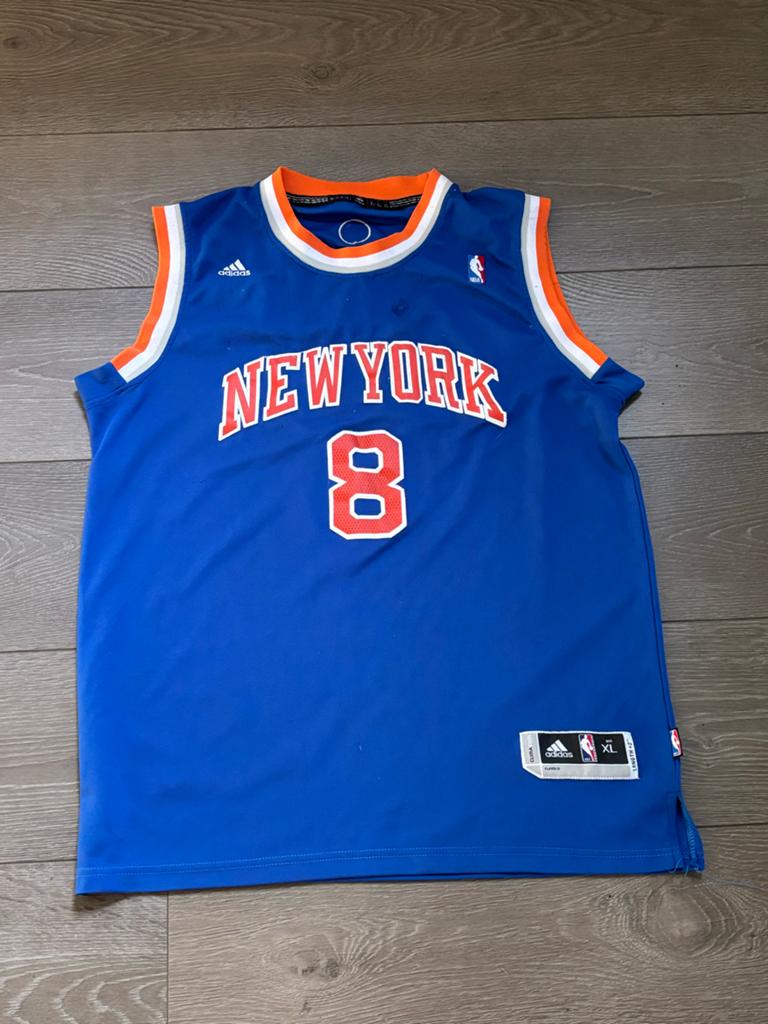 New York Knicks J.R. Smith #8 NBA Basketbal Jersey XL, Blauw, Maat 56/58 (XL), Ophalen of Verzenden, Zo goed als nieuw