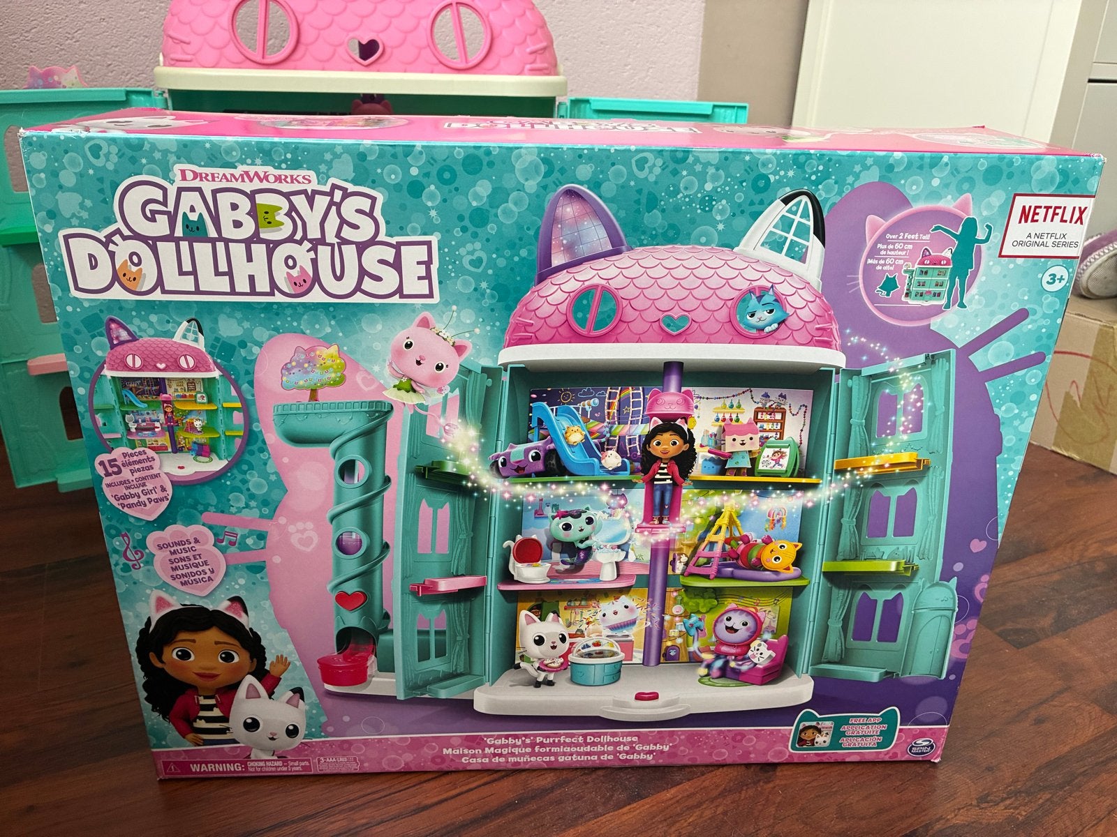 Gabby's Poppenhuis met accessoires en onbeschadigde doos, Ophalen, Zo goed als nieuw, Overige typen