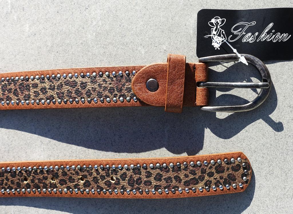leren damesriem C9343 / 105 x 2,8 cm - ongebruikt, Kleding | Dames, Riemen en Ceinturen, Minder dan 3 cm, Overige kleuren, 100 cm of meer