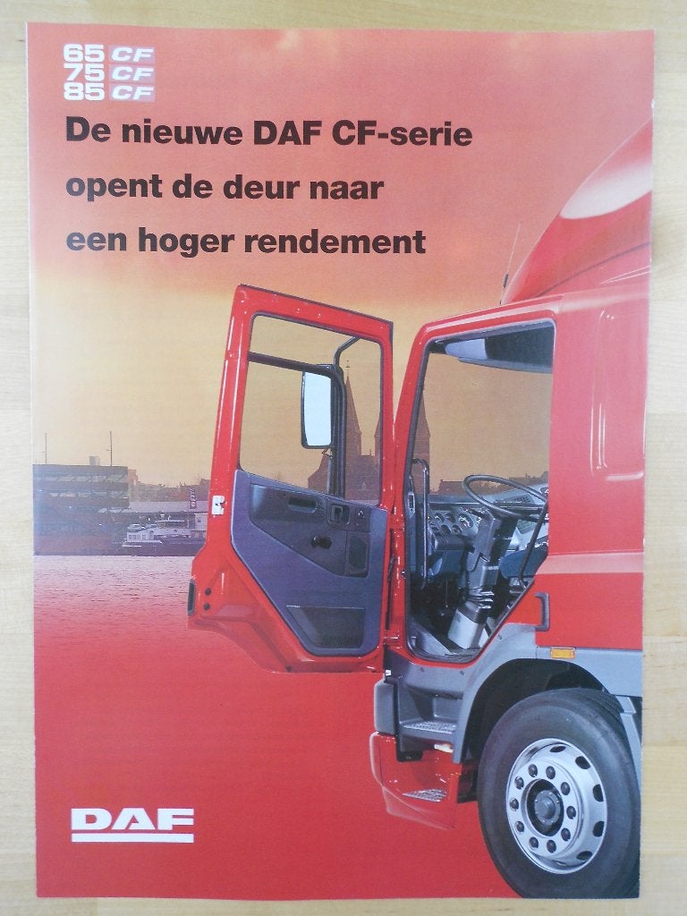 DAF 65CF 75CF 85CF Brochure 1998 – 65 75 85 CF, Ophalen of Verzenden, Zo goed als nieuw, Overige merken, DAF
