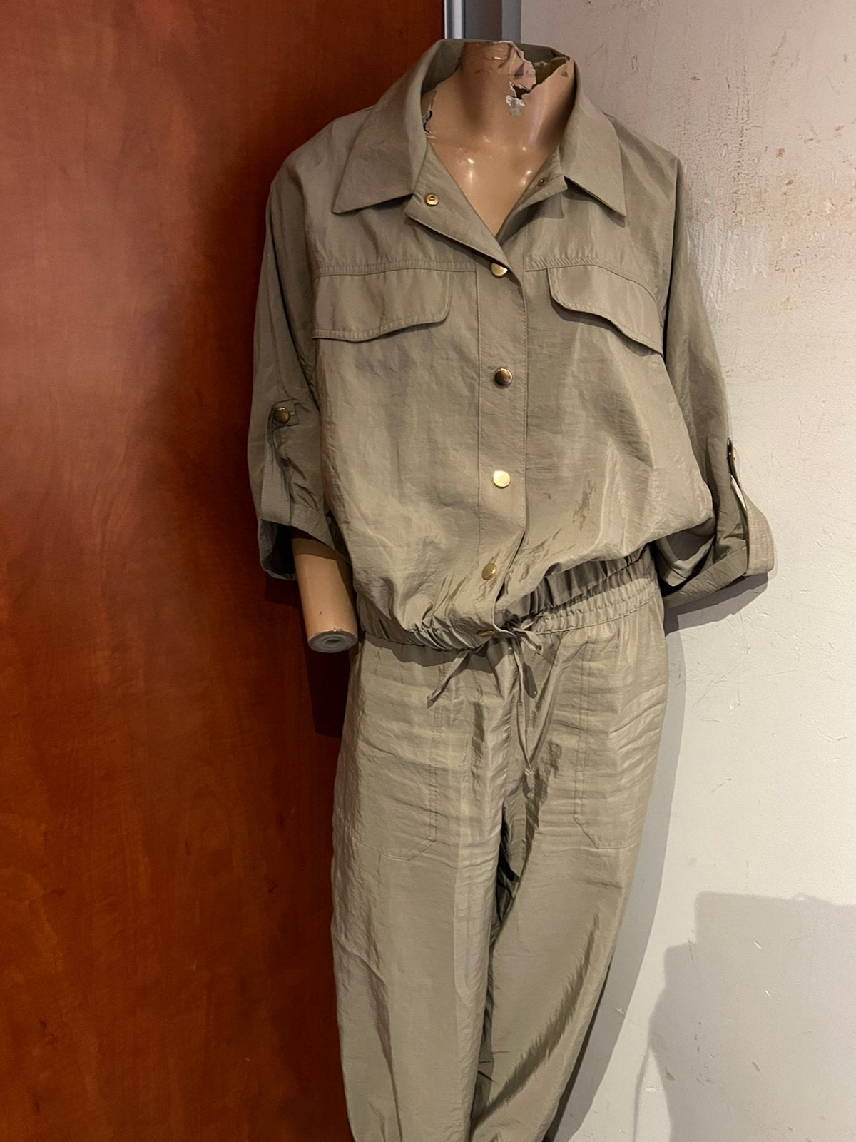 ZARA set broek M top L zo goed als nieuw, Maat 38/40 (M), Beige, Ophalen of Verzenden, Zo goed als nieuw