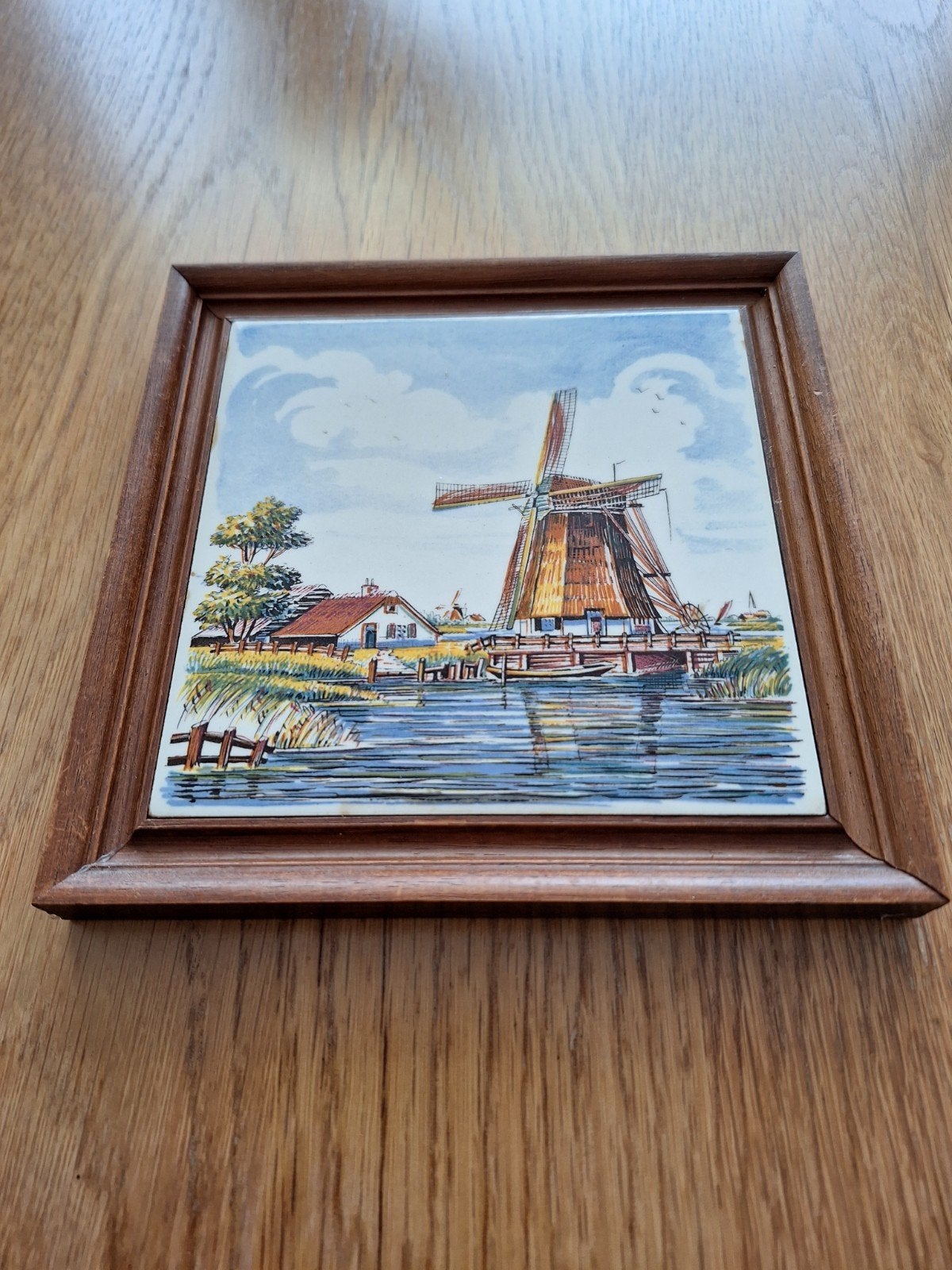 wandtegel in lijst, Antiek en Kunst, Ophalen