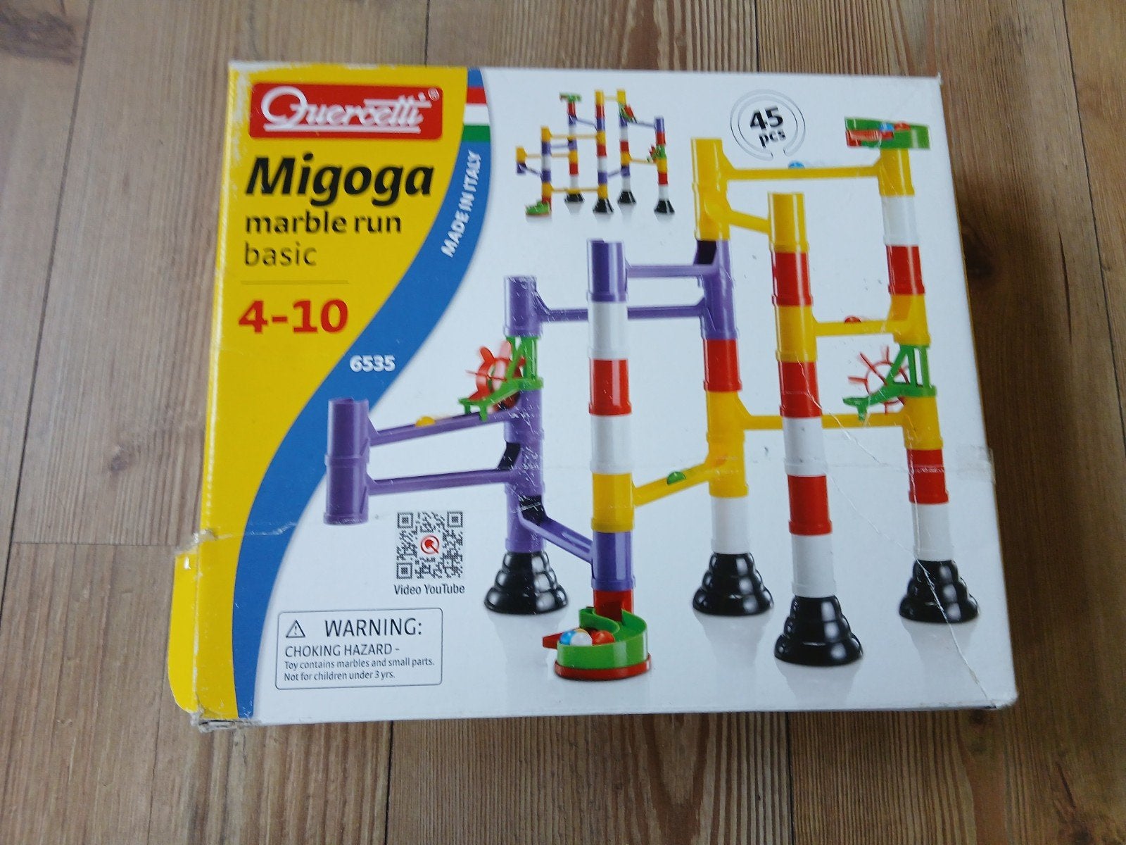 Quercetti knikkerbaan, Migoga, marble run basic, 4-10 jaar, Ophalen of Verzenden, Gebruikt
