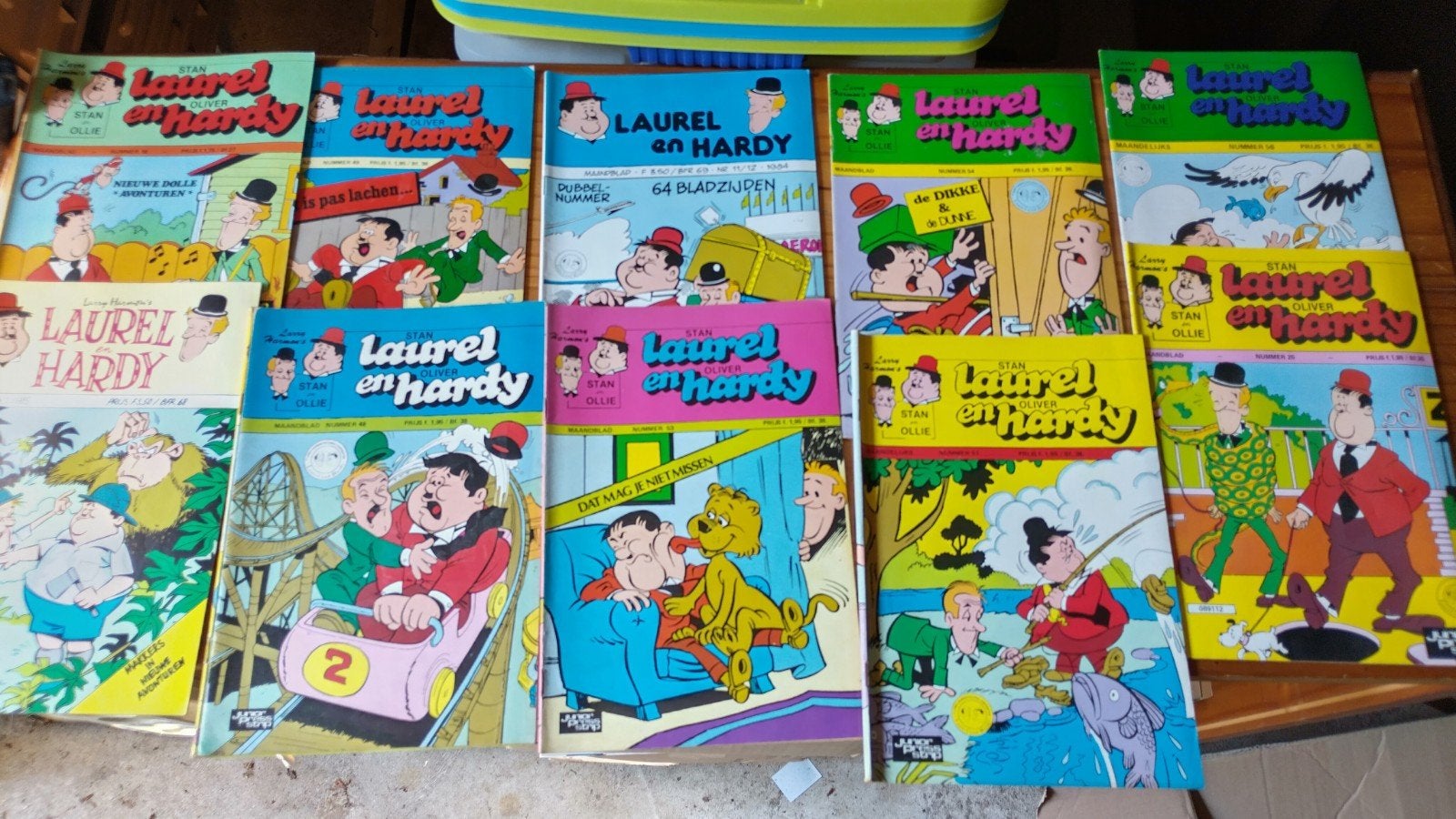 20 Laurel en Hardy stripboeken, Meerdere stripboeken, Ophalen, Gelezen
