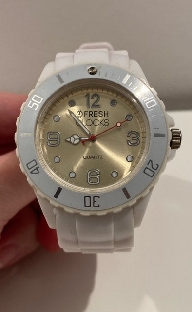 Fresh Clocks horloge met plastic band, Overige merken, Kunststof, Polshorloge, Nieuw