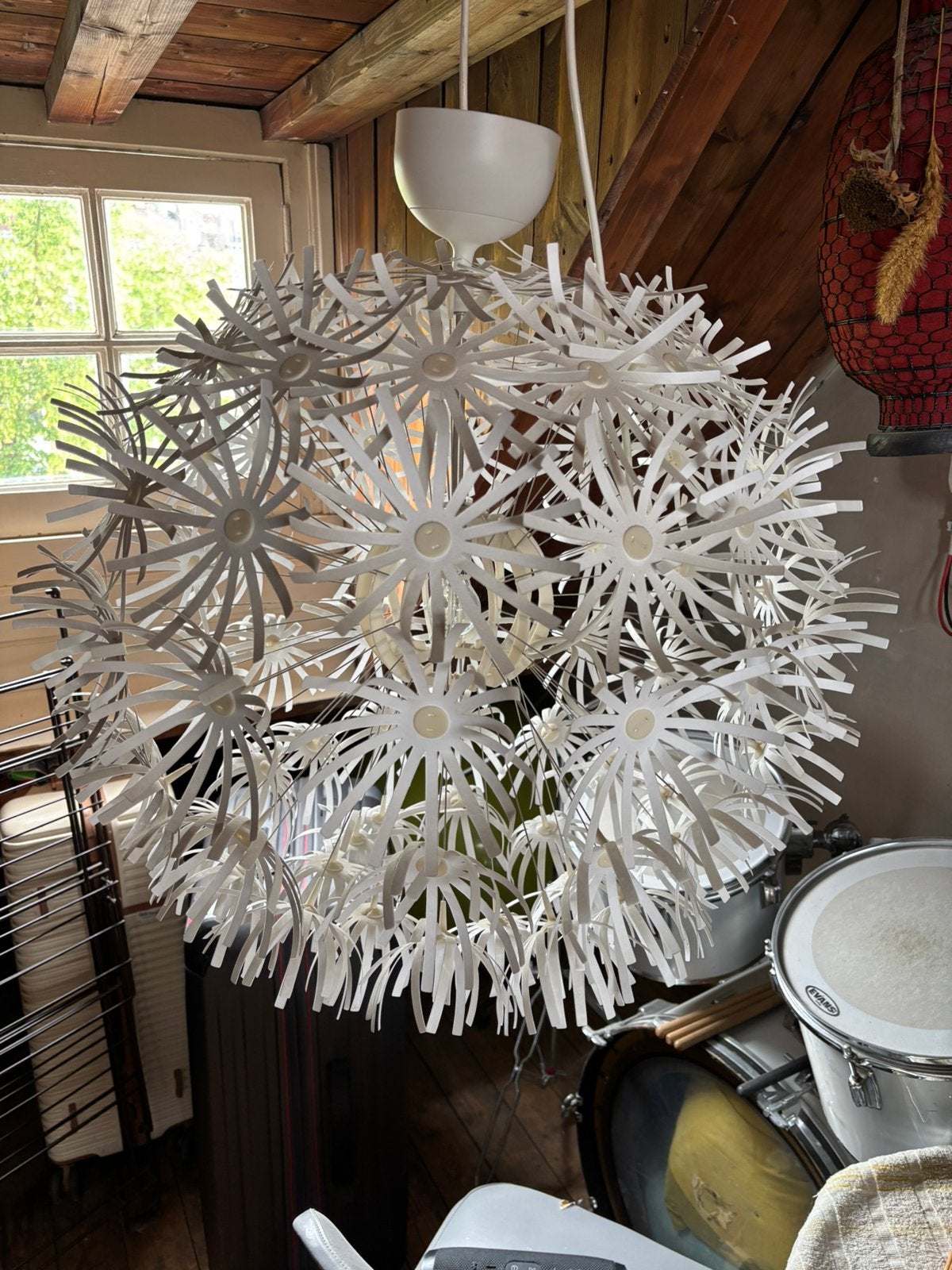 Ikea paardenbloem lamp, Ophalen, Gebruikt, Overige materialen
