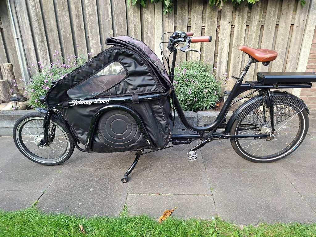 Johnny Loco Bakfiets, Ophalen, Gebruikt, Velgrem, 2 kinderen