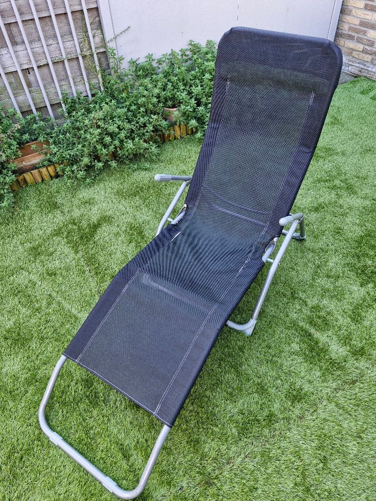Opvouwbare Ligstoel / Schommelstoel voor Tuin & Balkon, Tuin en Terras, Ophalen, Gebruikt, Aluminium, Inklapbaar