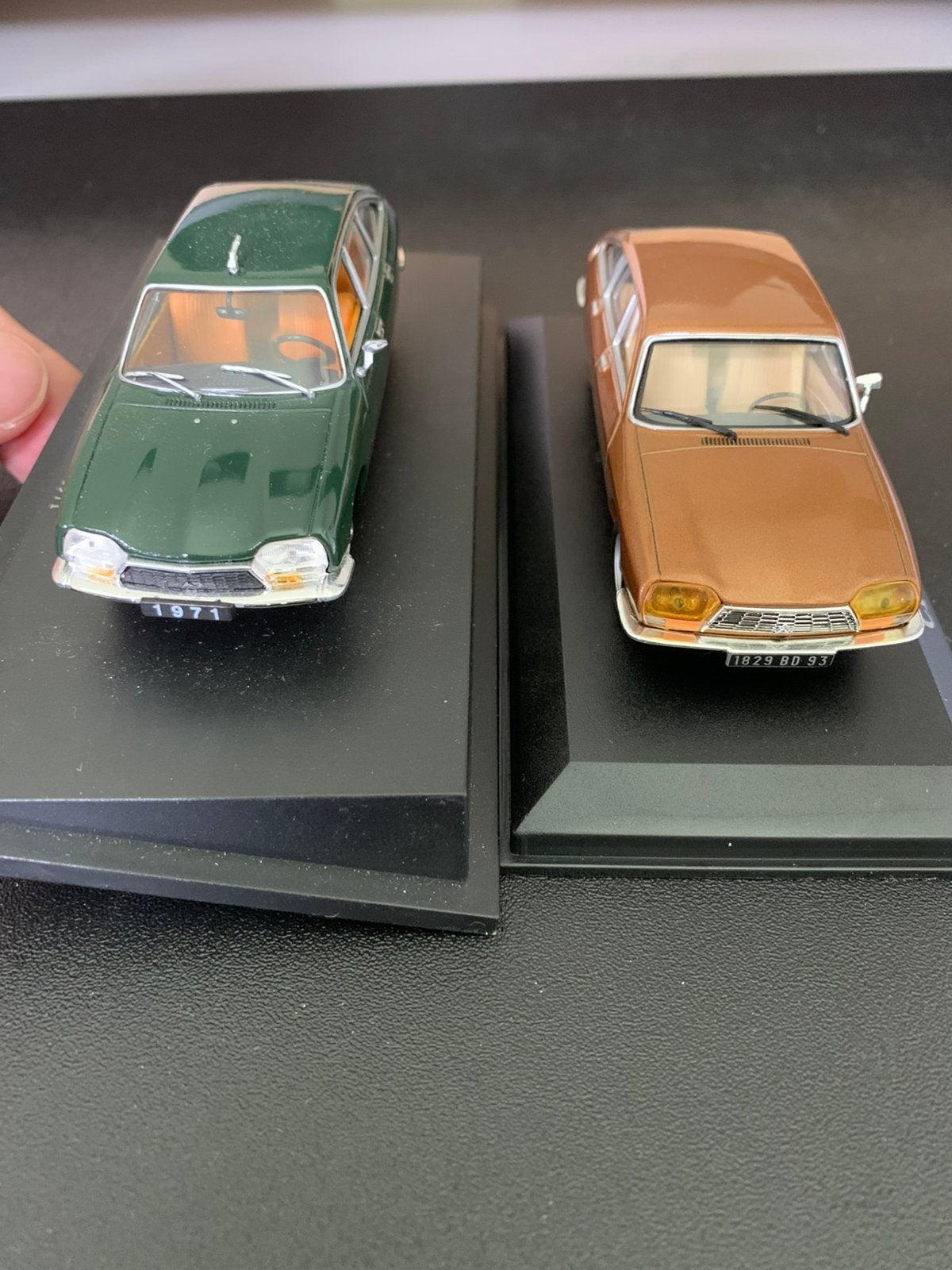 Citroën GS groen en brons 1:43 in prima staat, Ophalen of Verzenden, Zo goed als nieuw, Auto, Overige merken