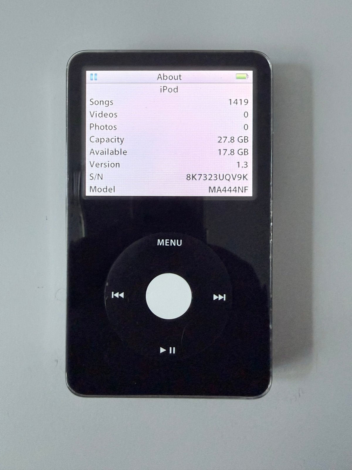 iPod Classic 5.5 Enhanced 30GB - Nieuwe accu, gepolijst, Classic, ., Zwart, Ophalen of Verzenden