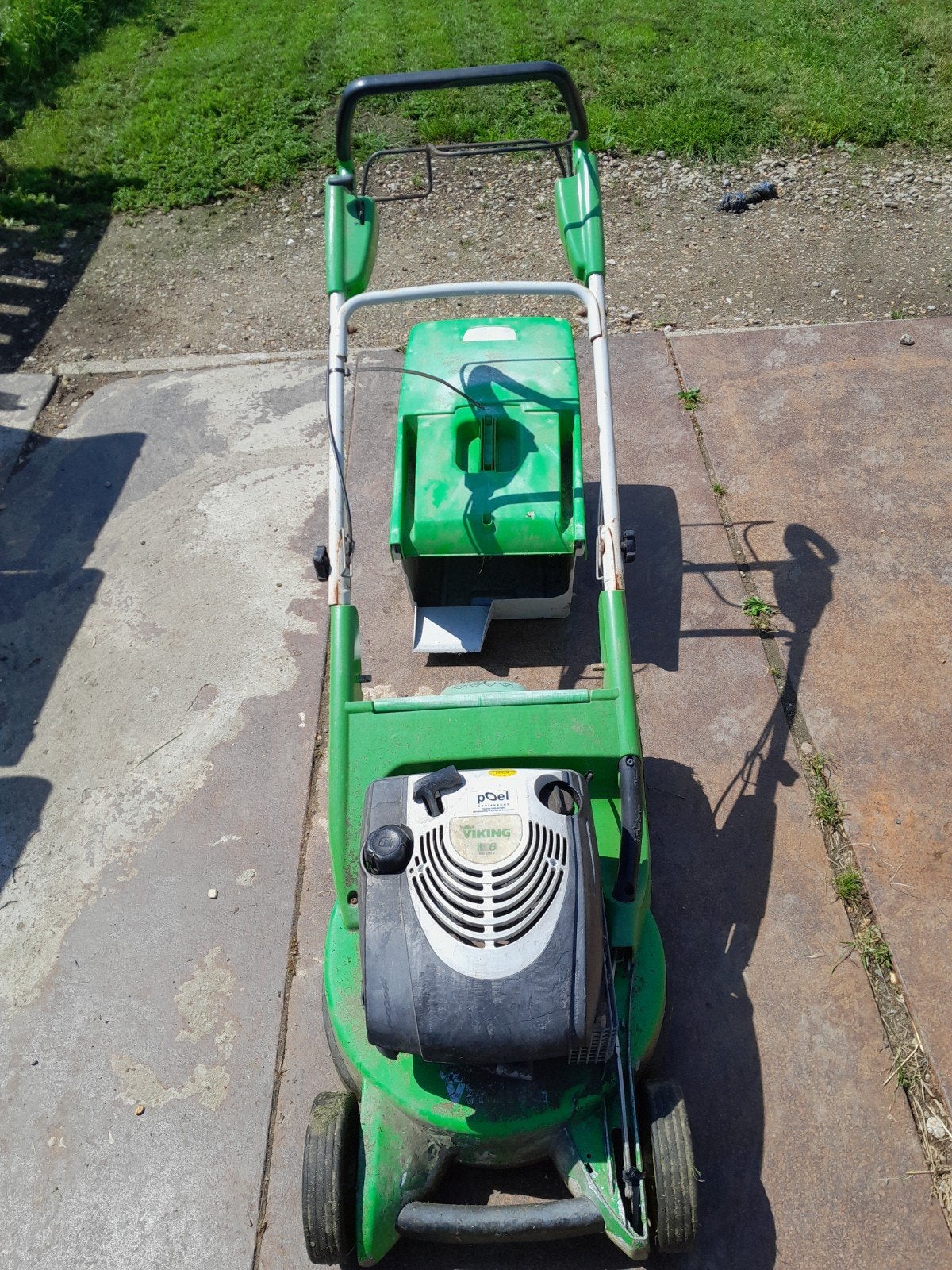 Viking MB 650 V Benzine Grasmaaier - Krachtig en Betrouwbaar, Tuin en Terras, Grasmaaiers, Ophalen, Gebruikt, Opvangbak, Benzine-grasmaaier