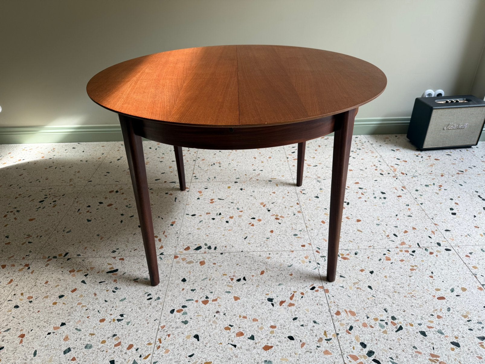 Cees Braakman voor Pastoe uitschuifbare eettafel, jaren ’60, Ophalen, Gebruikt, Rond, Mid Century