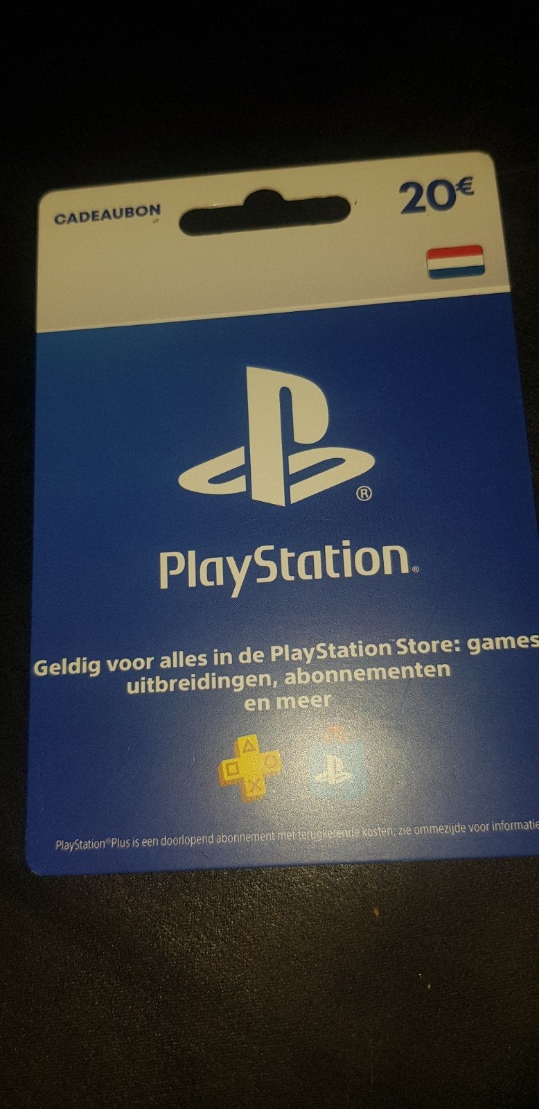 PlayStation Cadeaubon 20 euro, Spelcomputers en Games, Ophalen of Verzenden, Nieuw, PlayStation, Overige typen