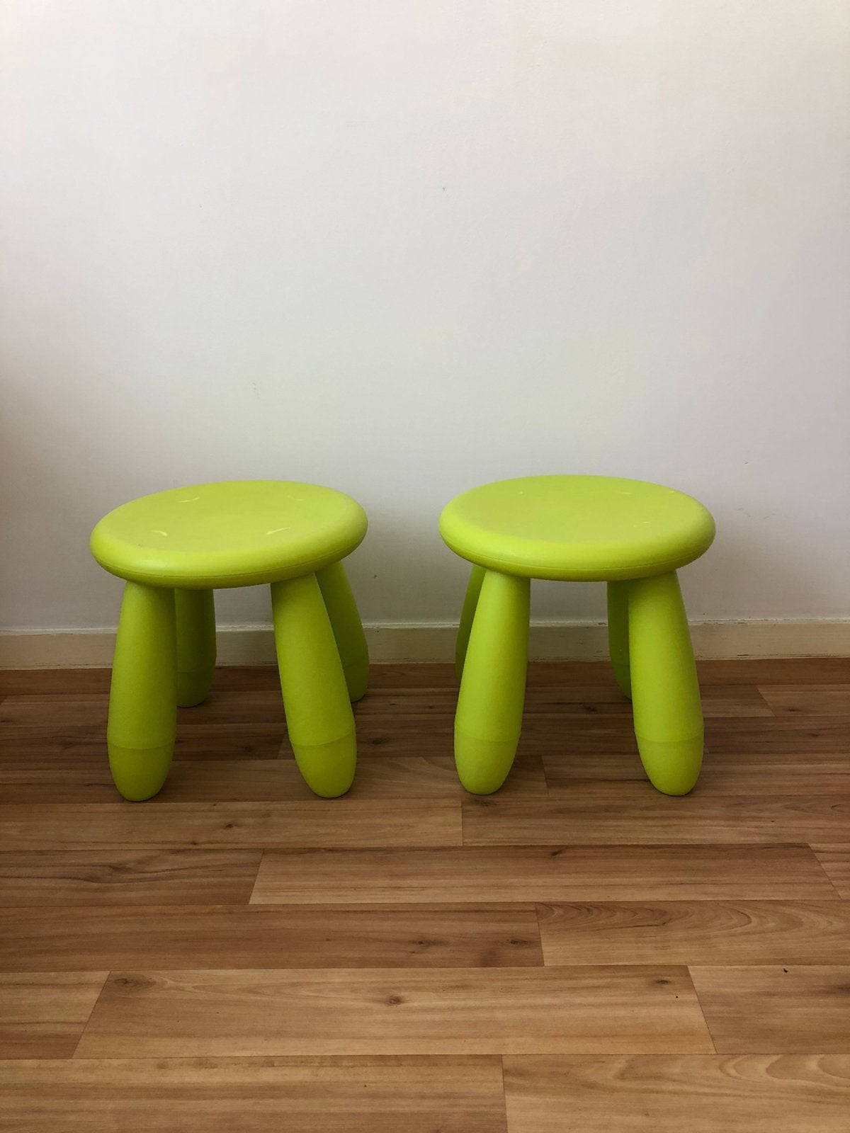 2 kinderkrukjes limegroen van de IKEA, Ophalen, Zo goed als nieuw, Kunststof