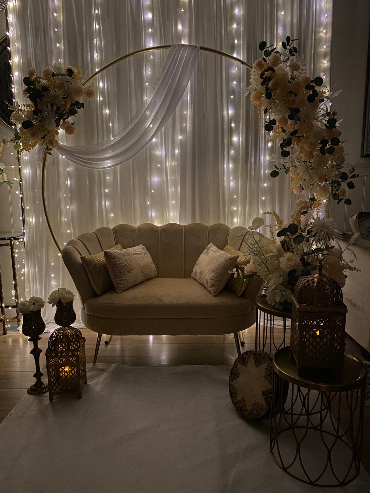 Backdrop setting te huur!!, Ophalen of Verzenden, Zo goed als nieuw, Geboorte of Huwelijk