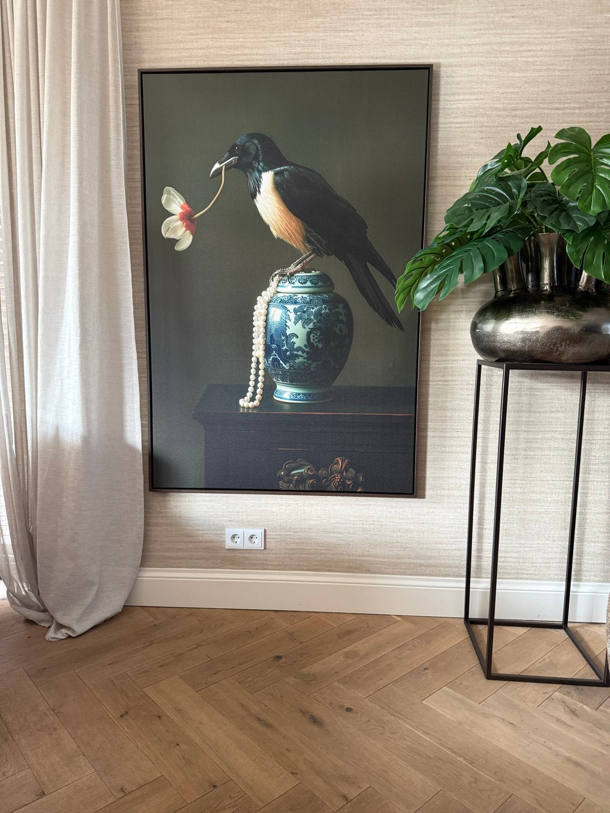 Mega Eye Catcher Canvas Schilderij 100x150cm Walnoot Baklijs, Antiek en Kunst, Kunst | Schilderijen | Klassiek, Ophalen, Doek