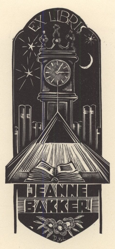 0226 Ex Libris Nederland : Dirk Govert van Luijn, 1946, Verzenden, Ex libris