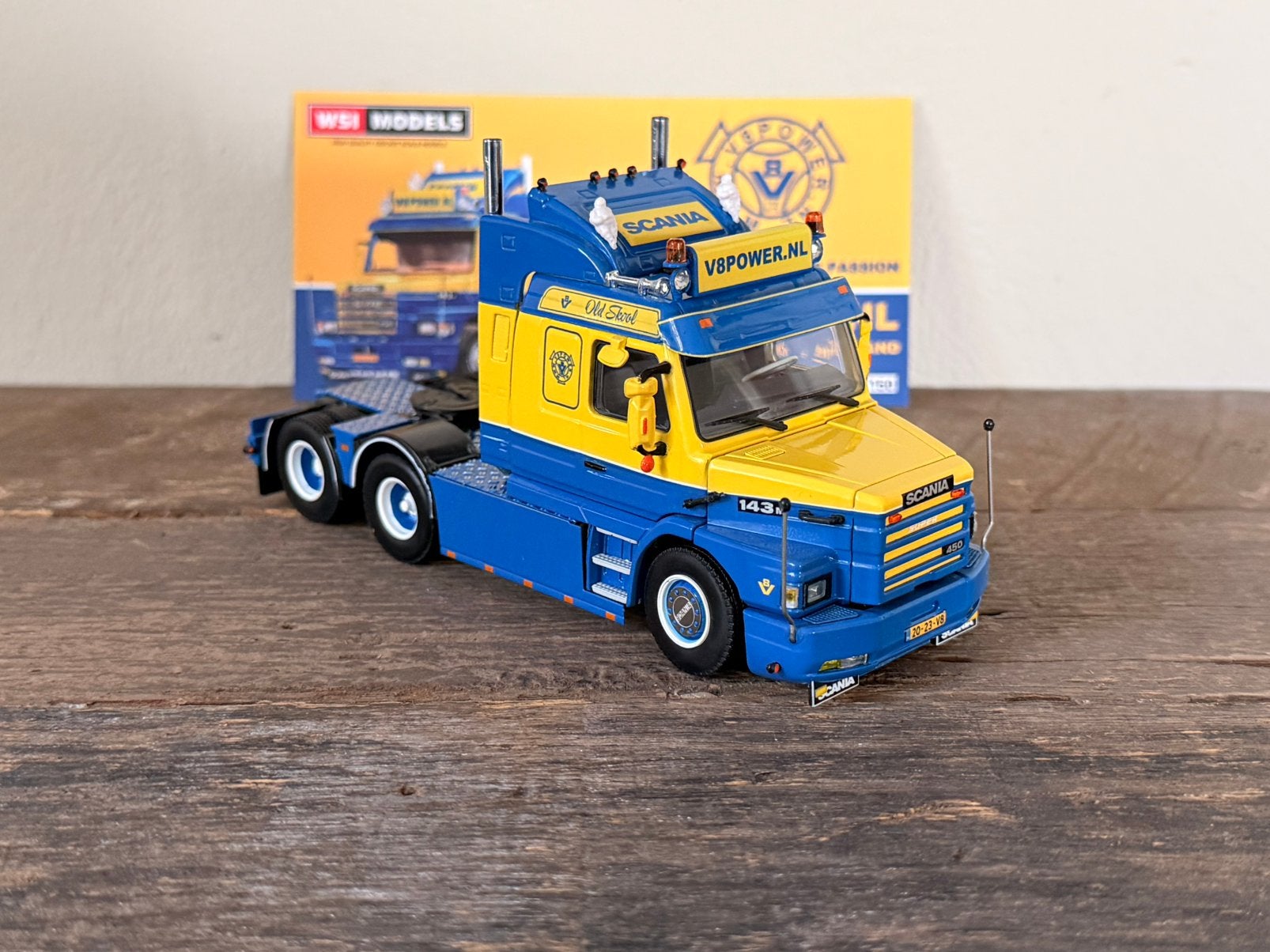 WSI - Scania 143 Torpedo V8 Power, Ophalen of Verzenden, Zo goed als nieuw, Bus of Vrachtwagen, Wsi