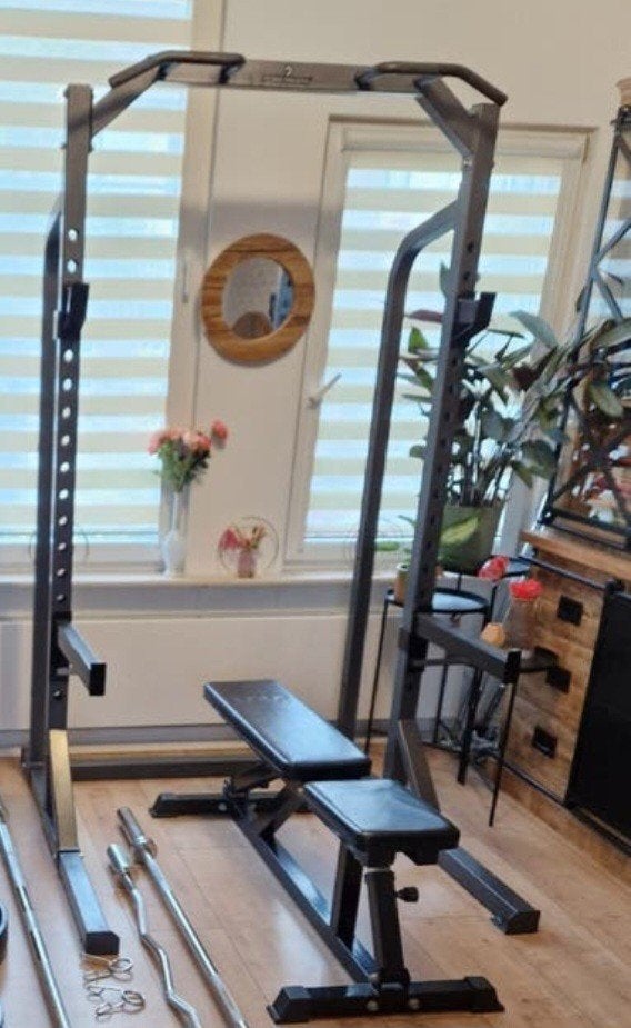 squatrek en velstelbare bankje, Ophalen, Fitnessbank