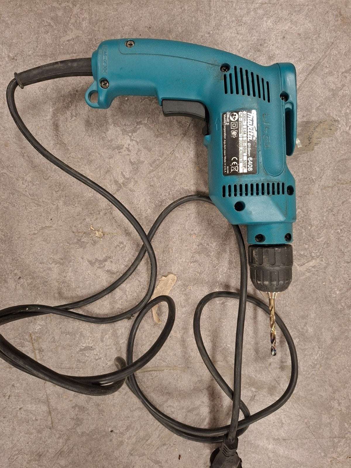 Makita boormachine, Ophalen of Verzenden, Gebruikt, 400 tot 600 watt, Boormachine